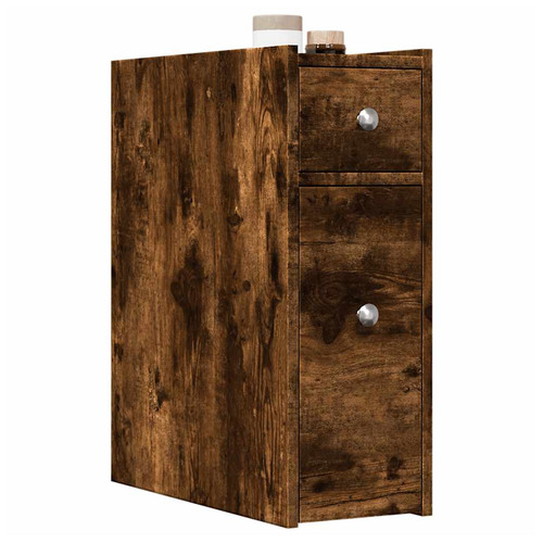 Bathroom cupboard slim - cupboard, smoked
