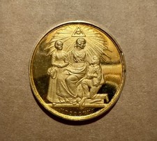 Vintage Freemason Silver Gilt