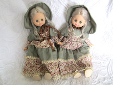 ? Vintage 1970s Twin Doll's , Made in Italy - all original , 18" high  VGC