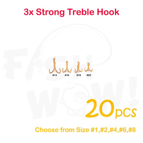 20pcs fishing treble - fishing, 3x