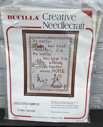 Bucilla cross stitch sampler - cross, a