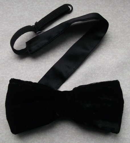 Bow tie vintage velvet mens - tie,