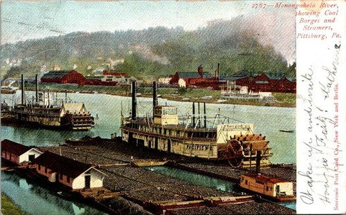 Postcard monongahela river - postcard,