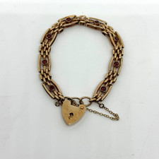 9ct rose gold gate bracelet