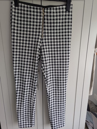 Zara checked leggings - leggings., size