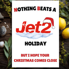 Jet2 Christmas Card, Funny