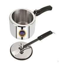 Stainless Steel Sandwich Bottom Inner Lid Pressure Cooker Induction Base 3L & 5L