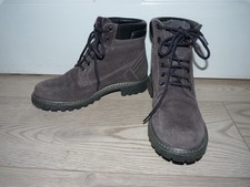 WOMENS ANKLE BOOTS. WRANGLER. SZ 5 UK. COMBAT STYLE.SUEDE LEATHER. GREY. LADIES.