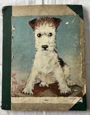 Fab Vintage 26 Pages Scrap Book With 90+ Cards/Scraps Christmas Cats Dogs 1930s+