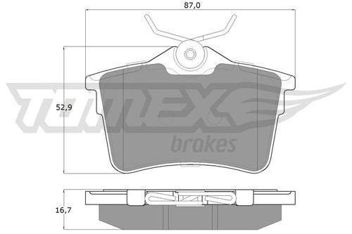 Rear brake pad - rear,