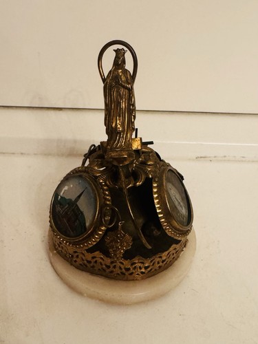 Antique french ormolu lourdes - ormolu,