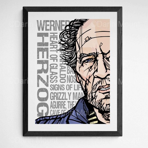 Werner herzog print - herzog, grizzly