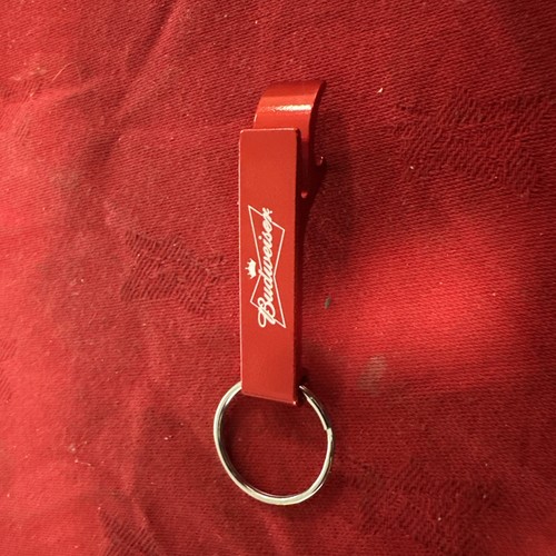 Budweiser keyring and bottle - budweiser,