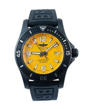 Breitling Superocean 46 Blacksteel M17368 Yellow Dial DLC set Watch 2023 Fullset