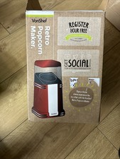 VonShef Popcorn Machine Retro  - Boxed