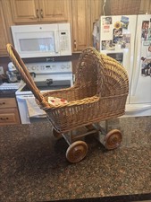 Vintage Antique Wicker Basket