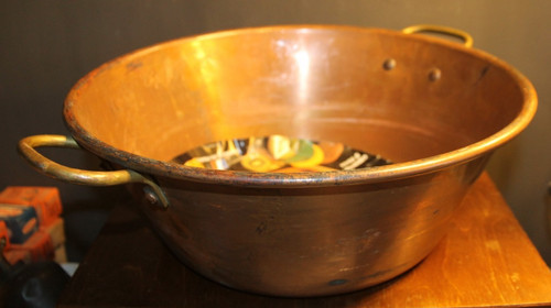 French vintage solid - solid, copper