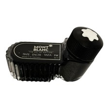 Mont Blanc 52 ml Vintage Glass Inkwell – Black Ink – Made in West Germany