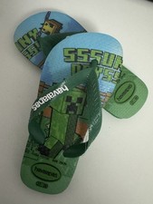 Minecraft Kids Flip Flops