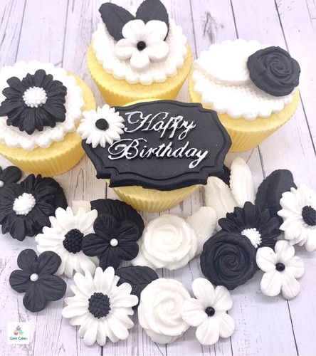 Edible black white - &,