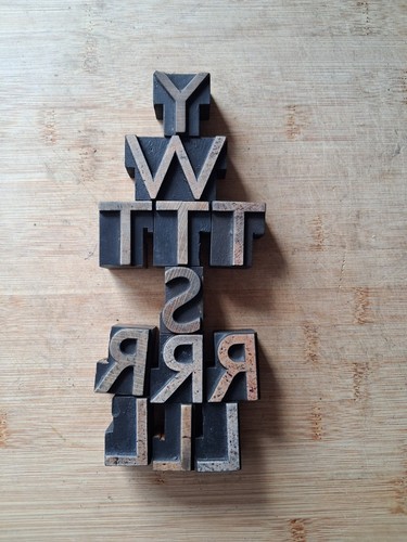 Vintage wooden letterpress - vintage,