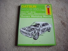 Haynes Manual Datsun 140J/160Jsss 1973-77