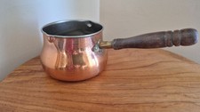 Copper small saucepan with