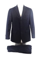 Men's Brooks Brothers 1818 Regent 2-Piece Suit Pinstripe Navy Blue Size 38R/31