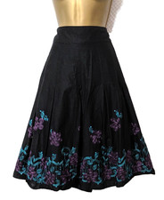 BONMARCHE Navy Godet Pleated