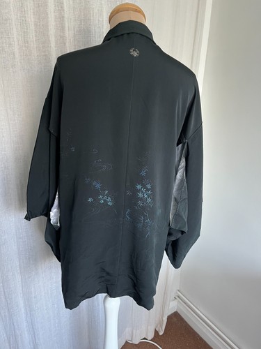 Vintage japanese haori black - japanese,