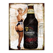 Metal Sign Pub Home Bar