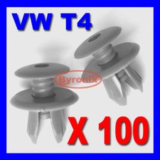 VW T4 T5 Transporter Interior Trim Panel Lining Clips Dark Grey Plastic x 100
