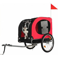 Folding Dog Bike Trailer W/