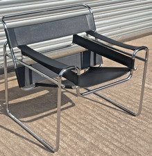 Wassily Style Chair Black