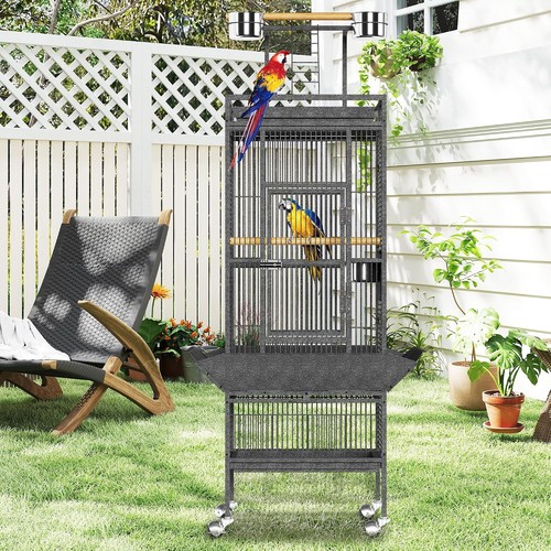 Large metal bird cage open - large,