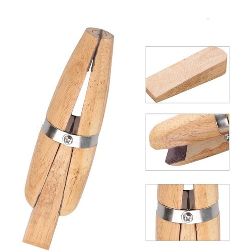 2pcs wooden plastic ring - wooden, clamp
