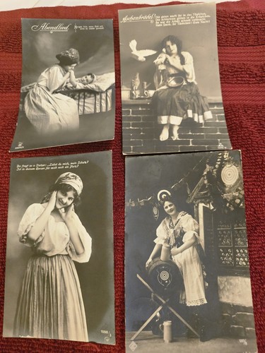 Antique german women - women, postcards