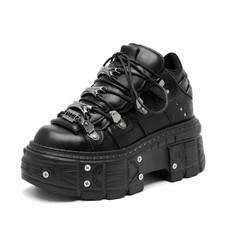 Goth punk platform boots - punk,