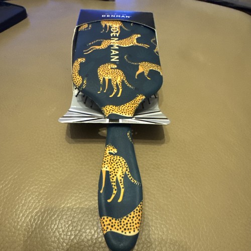 Denman leopard print paddle - leopard,
