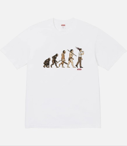 Supreme evolution tee - evolution, white