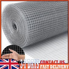 8M Galvanised Welded Wire Mesh Panel Fence Mesh Welded Wire Chicken Pet Fence UK