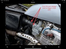 Honda TL125 Short Rubber Stepper Boot To Convert To Bigger Carb( See Photo )