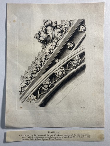 Antique print engraving