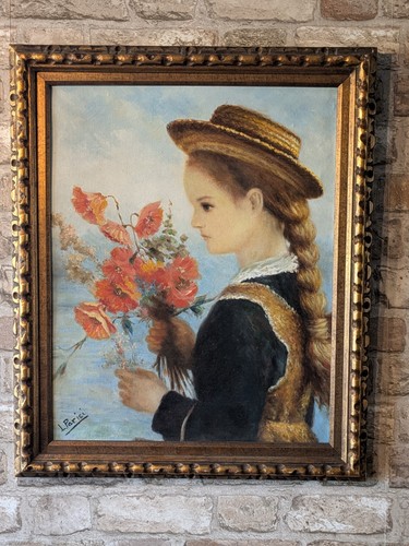 Vintage italian oil painting - italian,