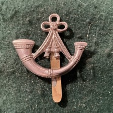 Oxfordshire and Buckinghamshire Light Infantry cap Badge white metal af55