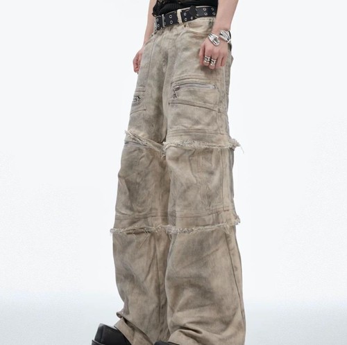 Men beige straight - men's, leg