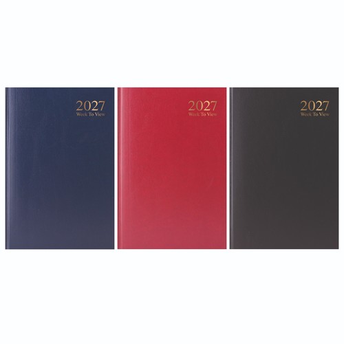 2027 diary week view - 2027, a5
