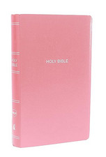 Holy Bible Pink Bible King James Version Leather Imitation