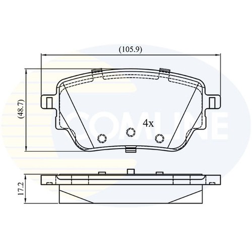 Brake pads set for mercedes - pads,