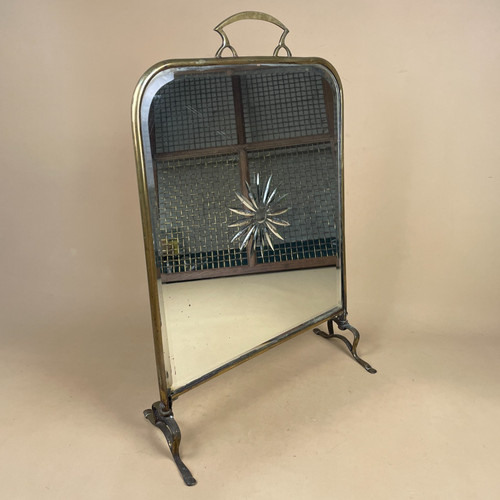 Art nouveau antique fireguard - nouveau,